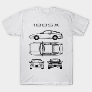 Nissan 180SX Blueprint T-Shirt